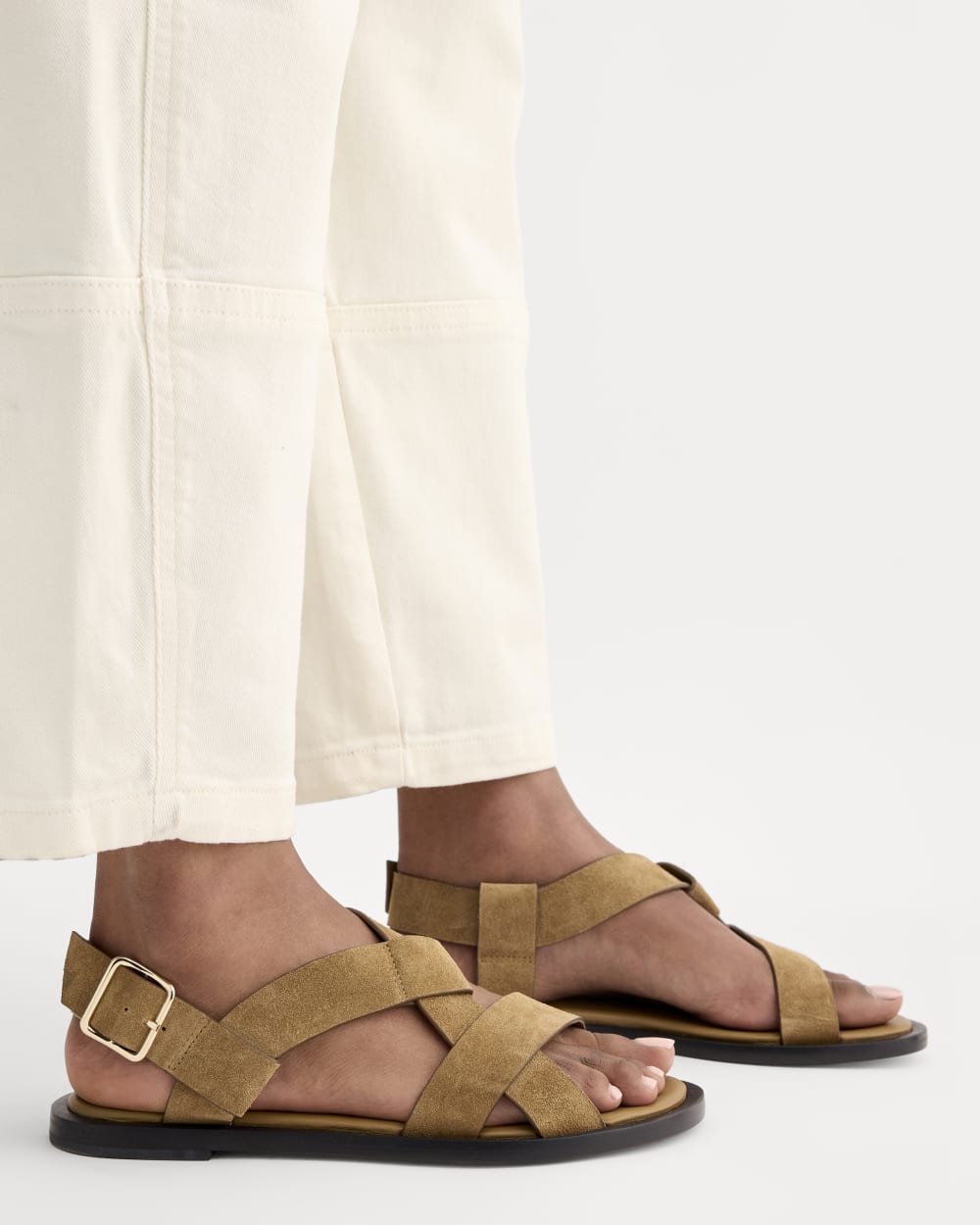 The City Strap Sandal | Sand Suede - Image 6