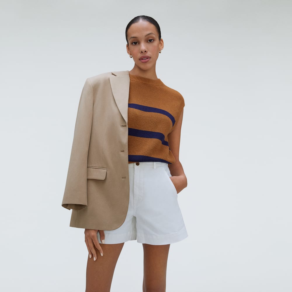 The Cotton Summer Sweater Tank | Caramel - Image 5