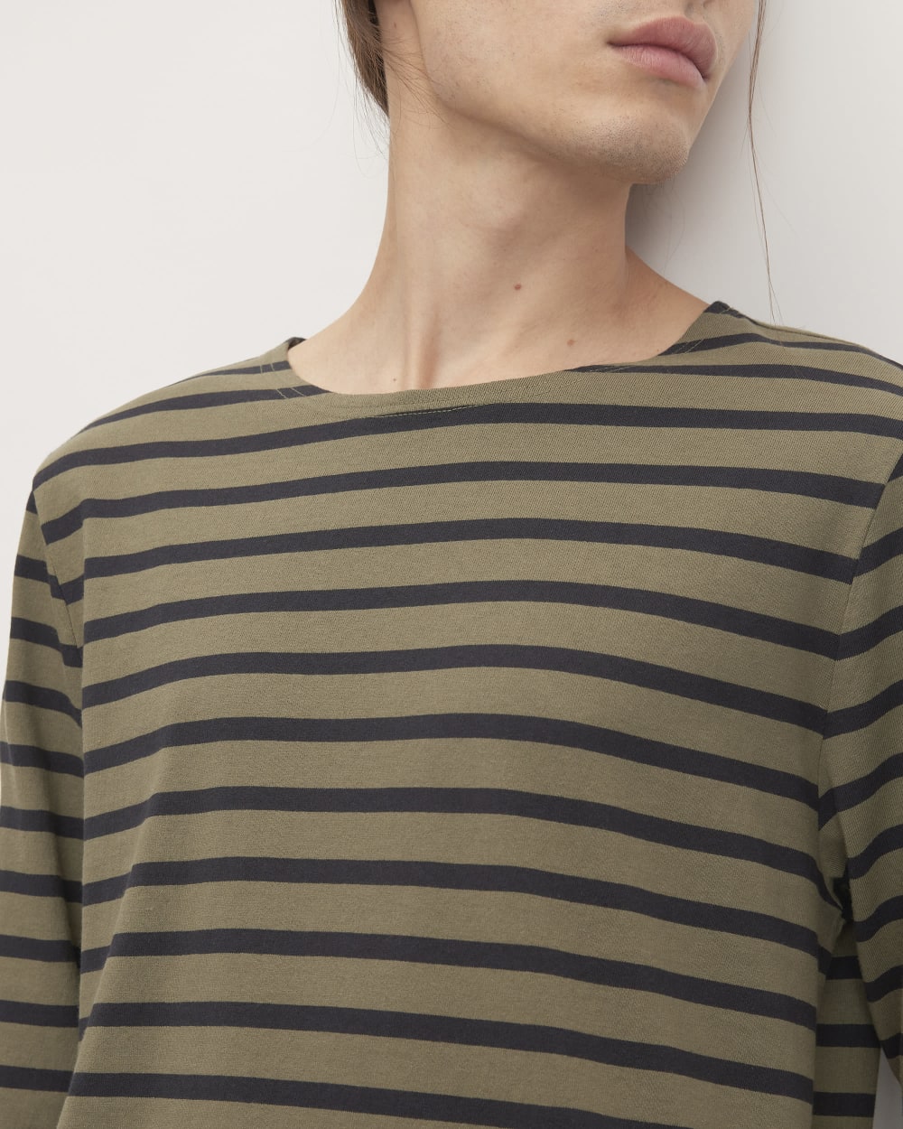 The Premium-Weight Long-Sleeve Mariner Tee | Kalamata / Black - Image 4