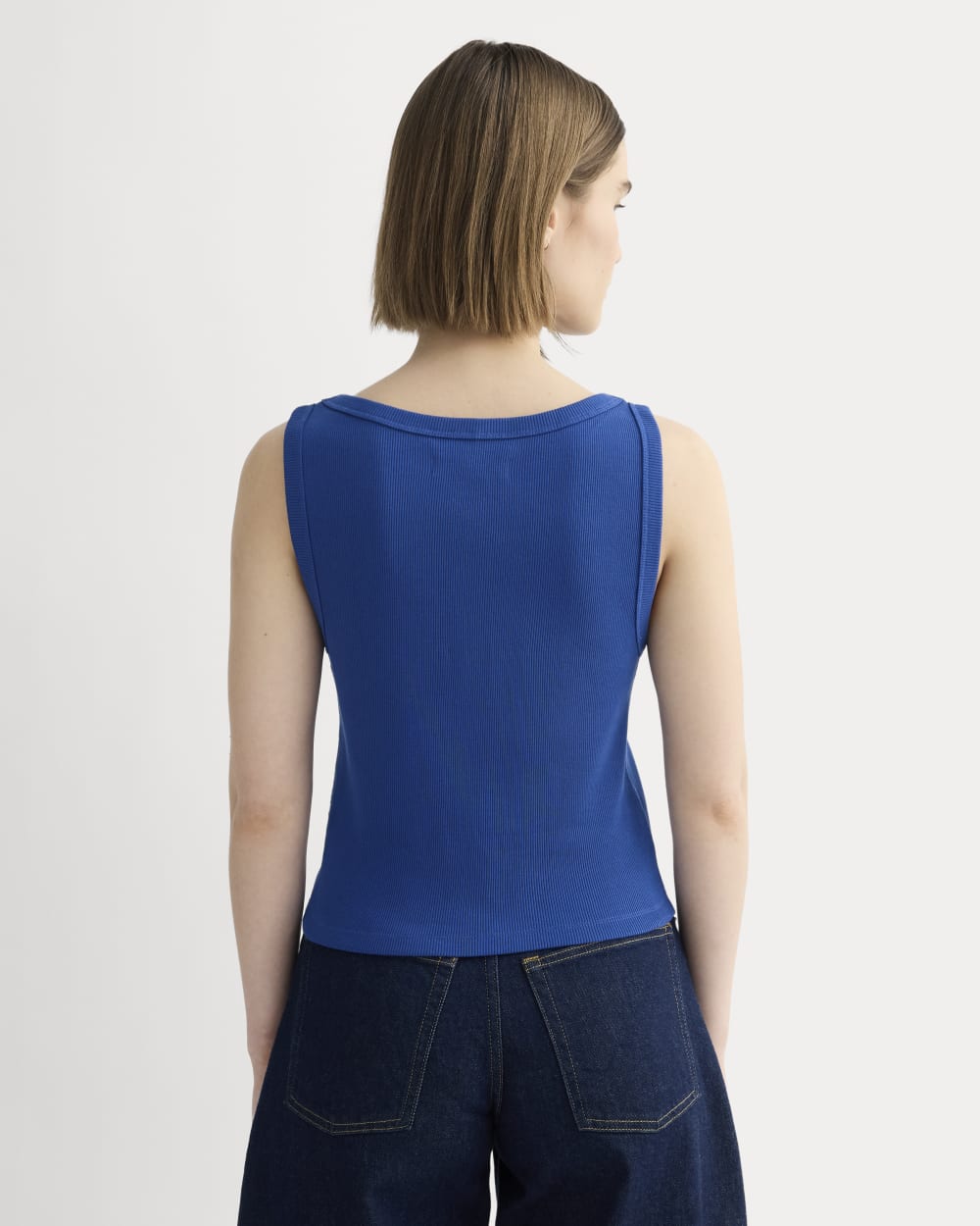 The Selfie Boatneck Tank | Bright Cobalt - Image 4