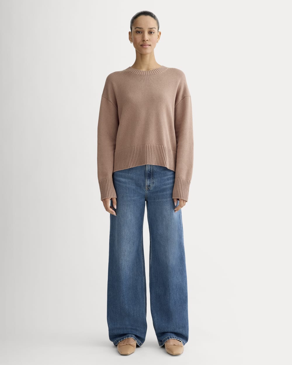 The Boxy Sweater in Everyday Cotton | Rose Dusk - Image 3