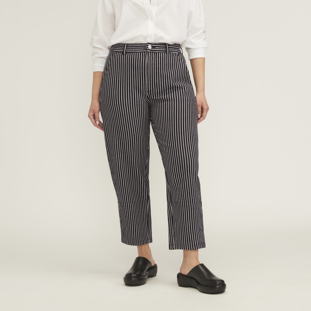The Utility Barrel Pant | Black / Bone | Regular - Image 3