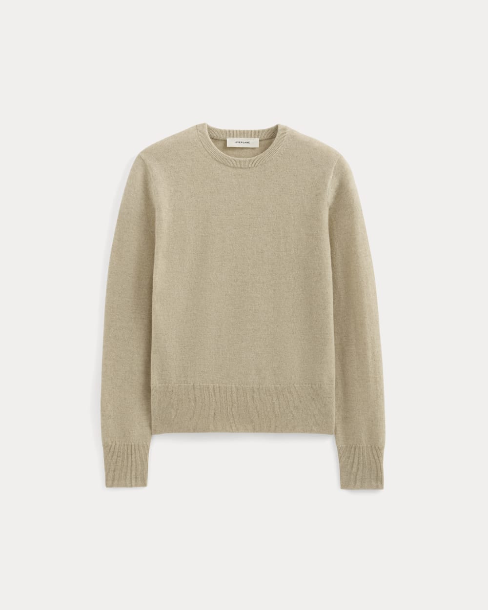 Cashmere Slim Crew Sweater | Heather Light Camel - Image 2