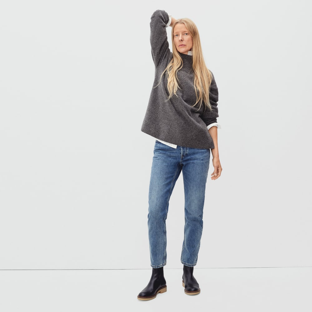 The Cozy-Stretch Pullover | Heathered Charcoal - Image 3