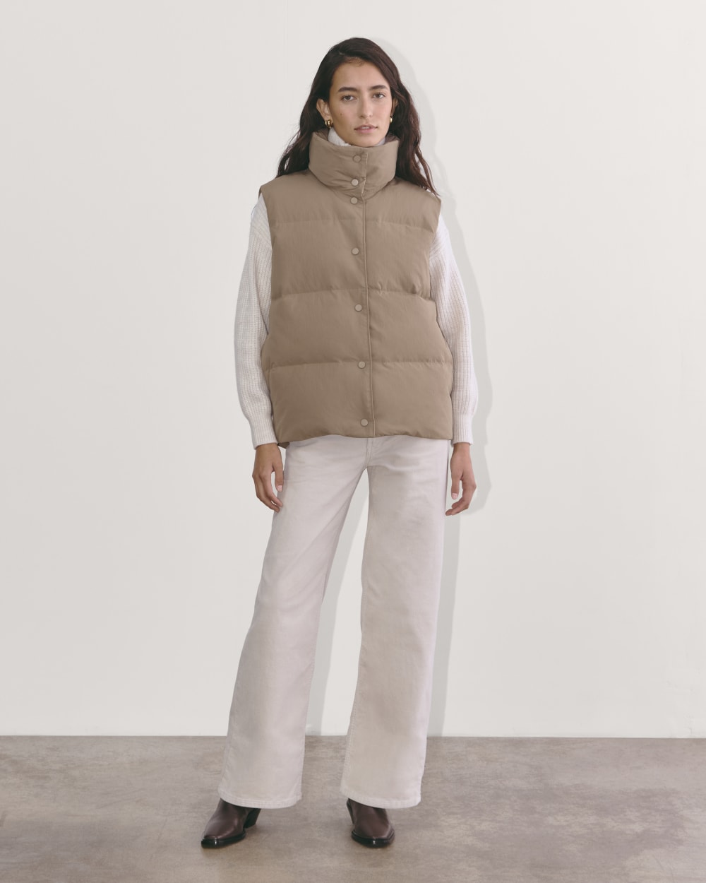 The Puffer Vest | Taupe Grey - Image 7