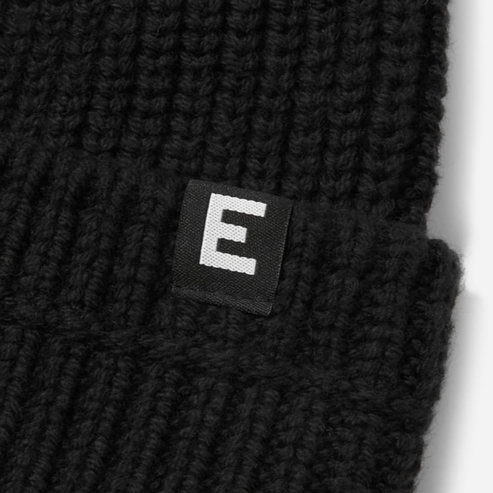 The Organic Cotton Chunky Beanie | Black - Image 4