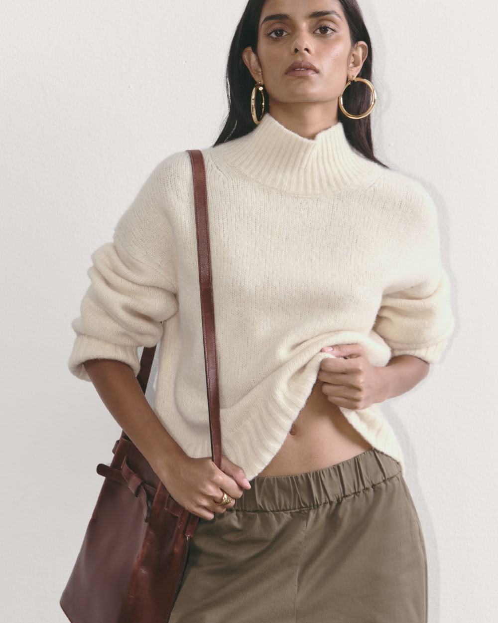 The Cloud Oversized Turtleneck | Bone - Image 5