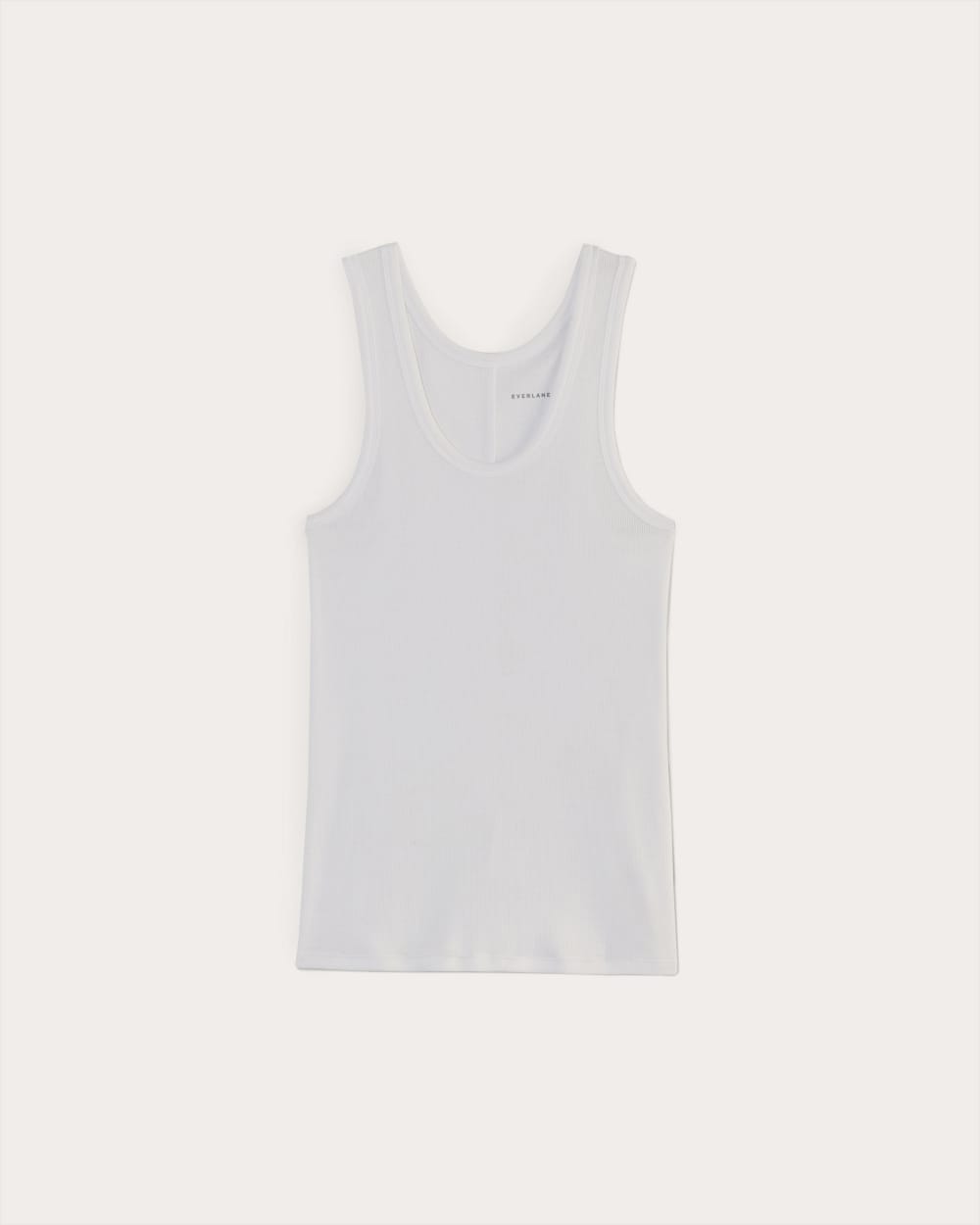 The Luxe Rib Tank | White - Image 2