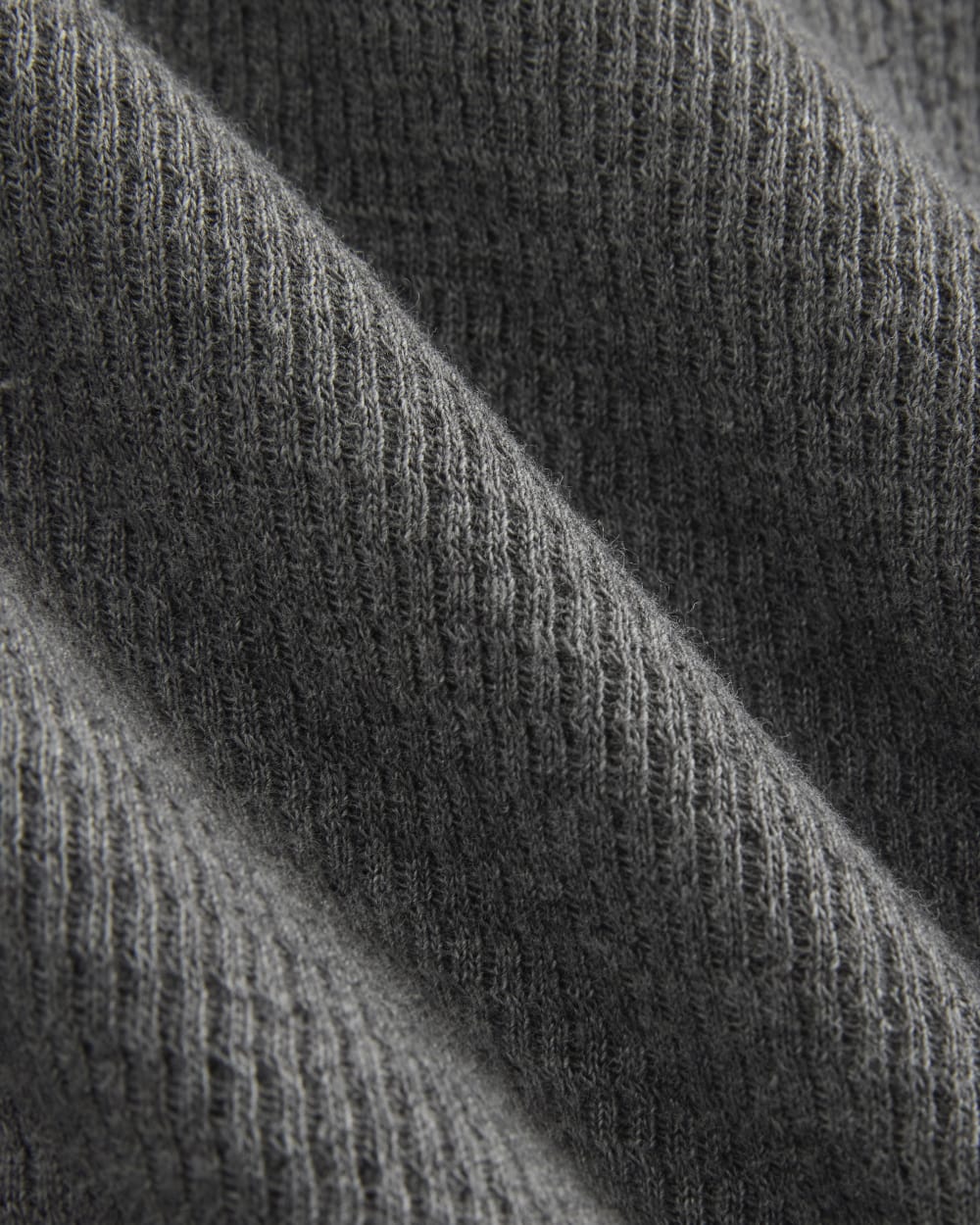 Slim-Fit Crew in Cozy Waffle | Heathered Charcoal - Image 6