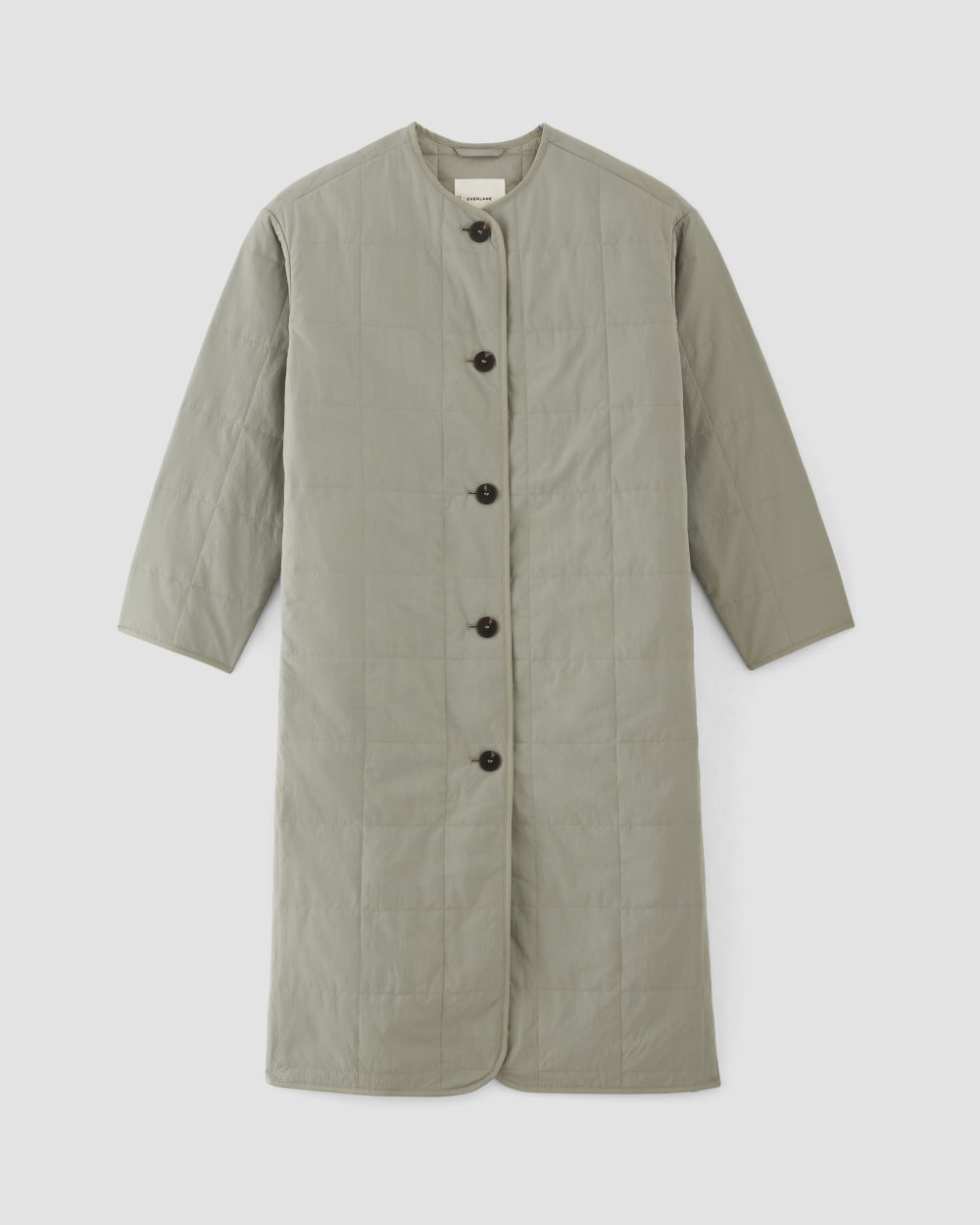 The ReNew Quilted Long Liner | Sage Green - Image 2