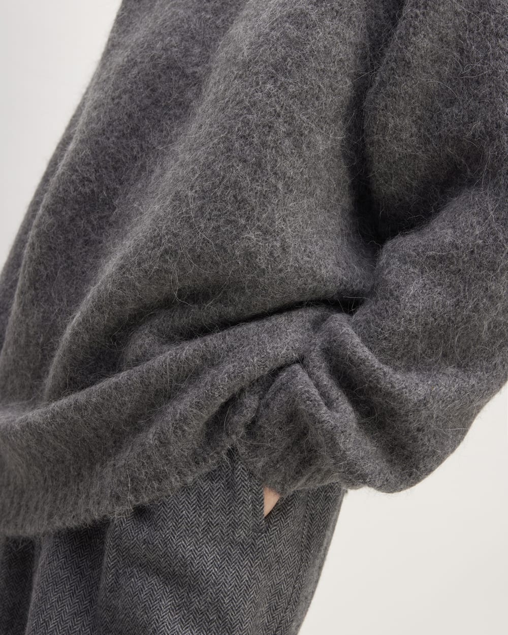 The SuperFuzz Alpaca Crew | Dark Charcoal - Image 5