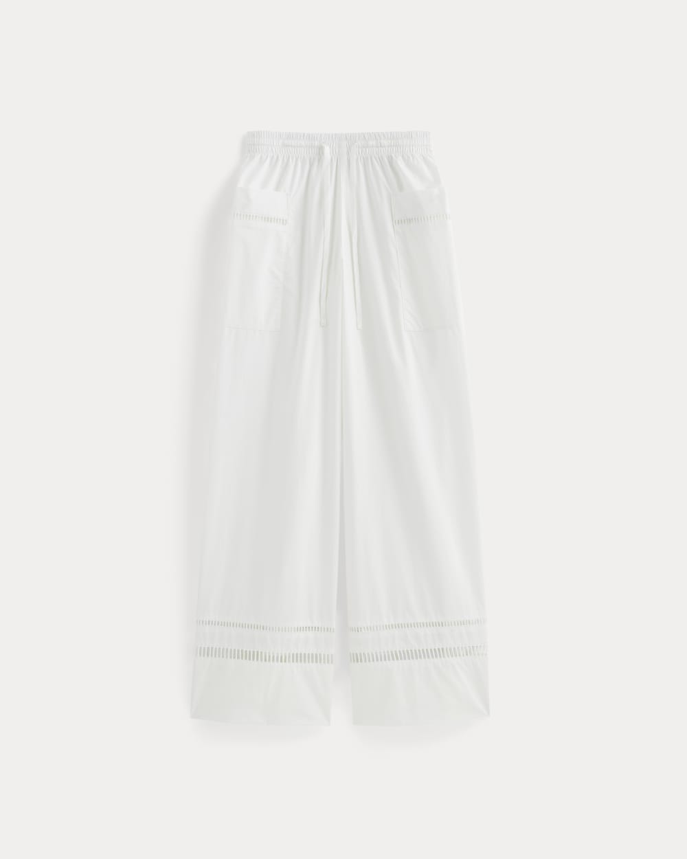 The Lace Trim Pant | White - Image 2