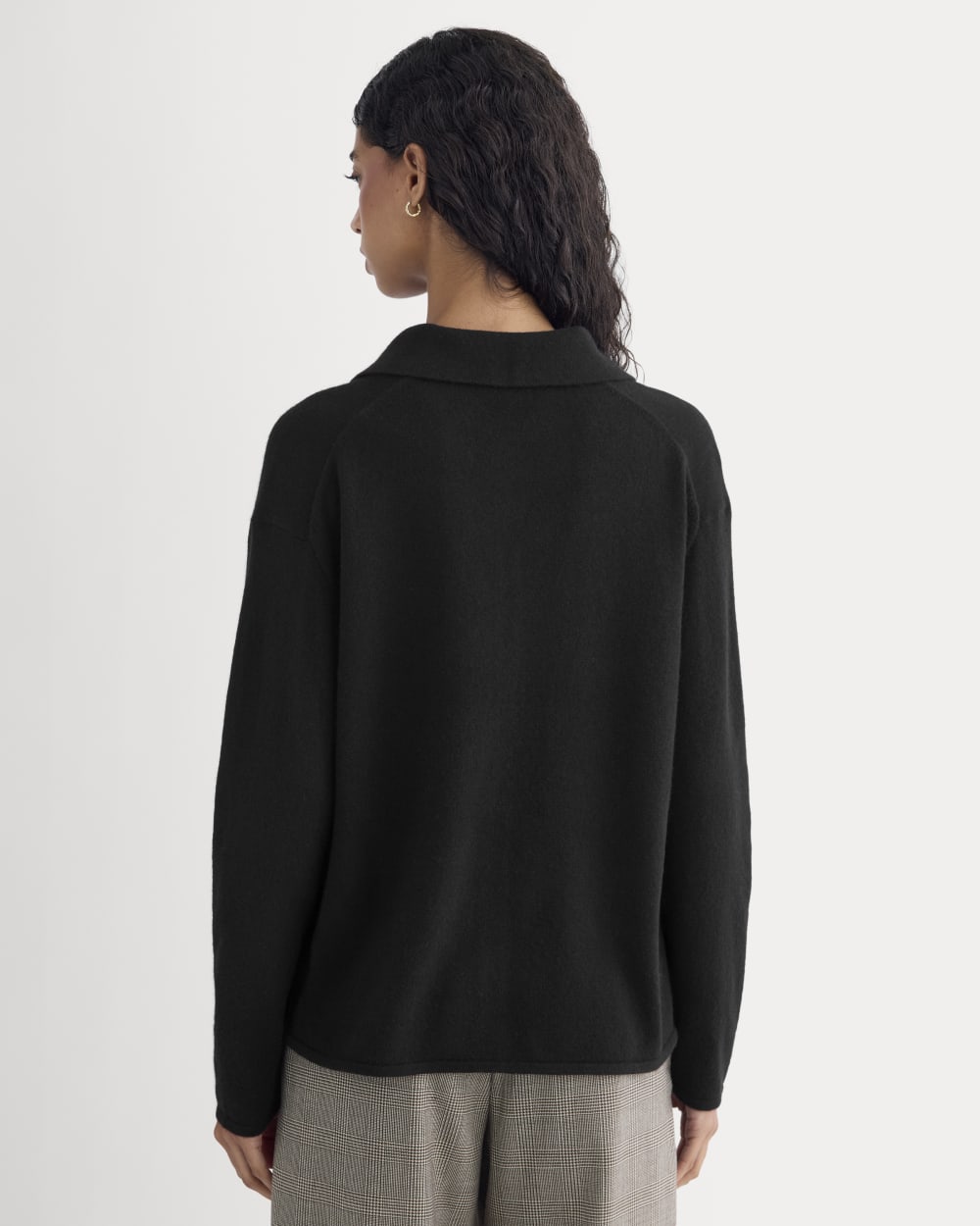 Cashmere Button-Up Shirt | Black - Image 5