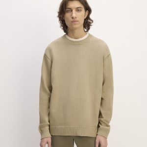 The Classic Sweater in Everyday Cotton | Trench Coat Khaki