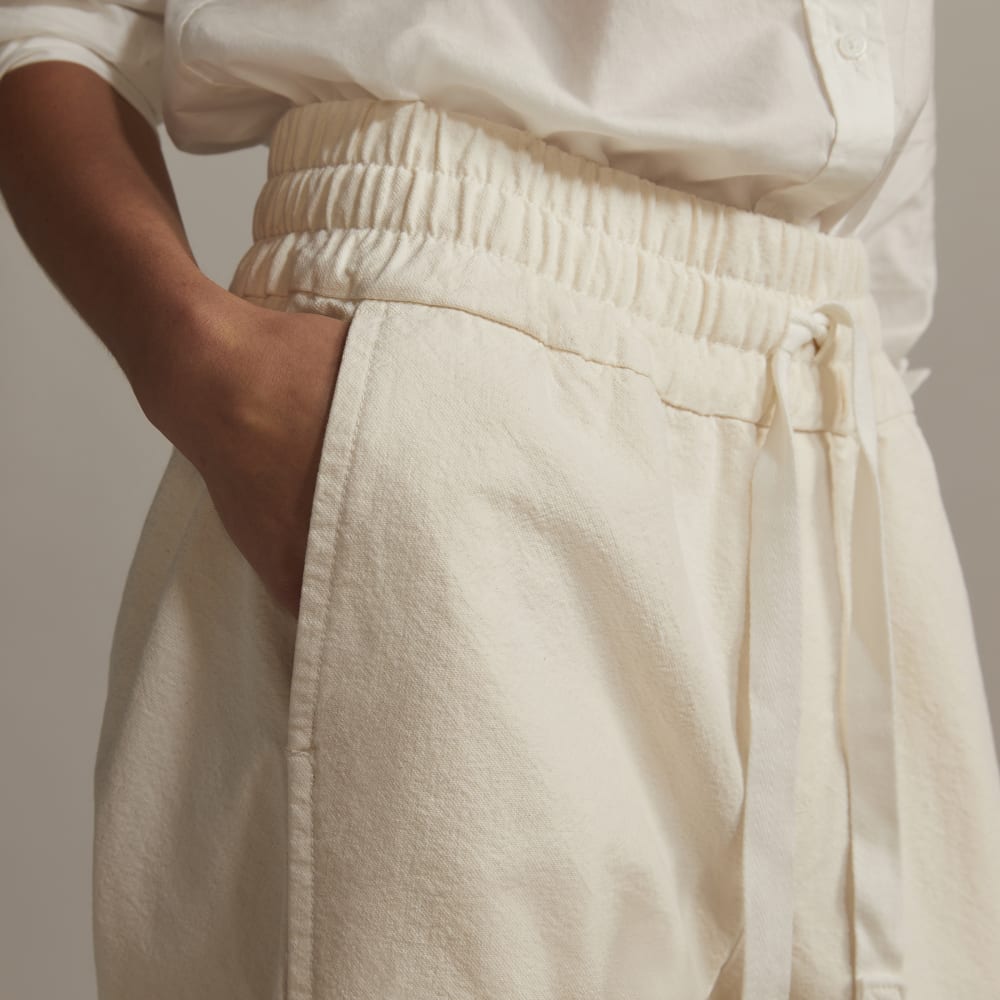 The Canvas Organic Cotton Pull-On Pant | Bone - Image 4
