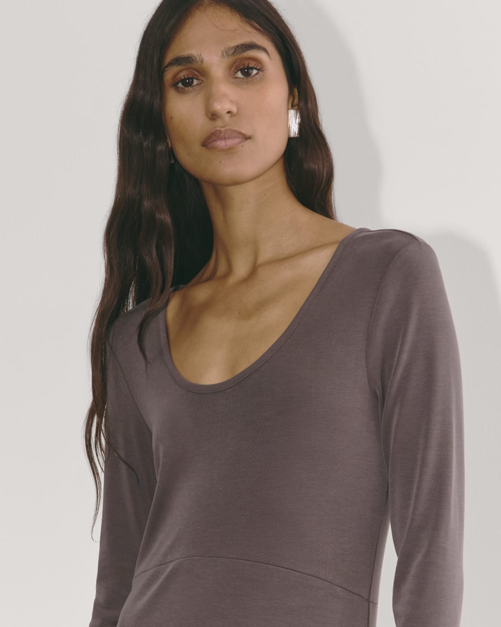 The Maddie Dress in Butterknit | Espresso - Image 3