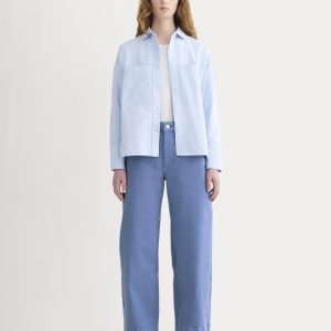 The Utility Wide-Leg Pant | Cornflower Blue