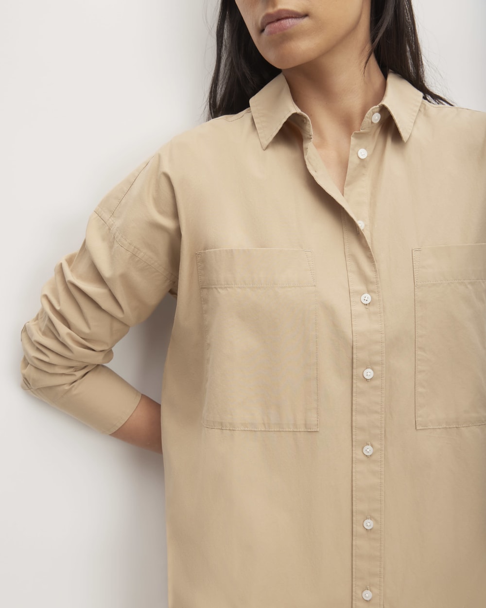 The Midi Cotton Shirt Dress | Cornstalk - Image 3