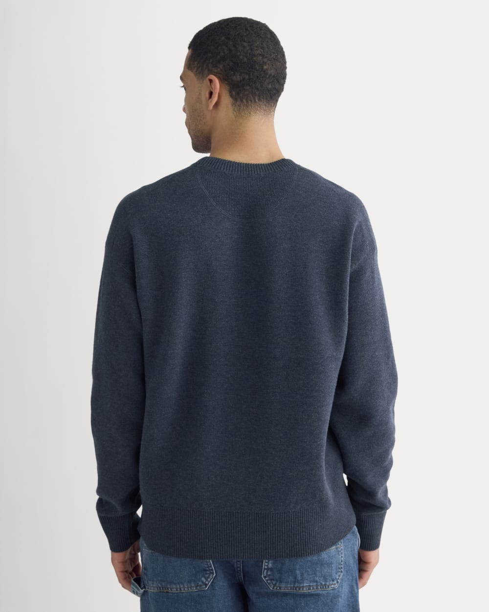 Luxe Merino Double-Knit Sweater | Indigo - Image 5