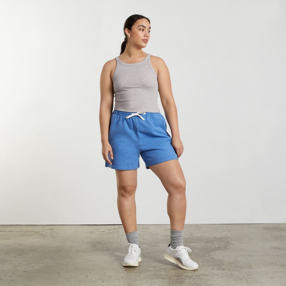 The Pima Micro-Rib Short Tank | Heathered Grey - Image 5