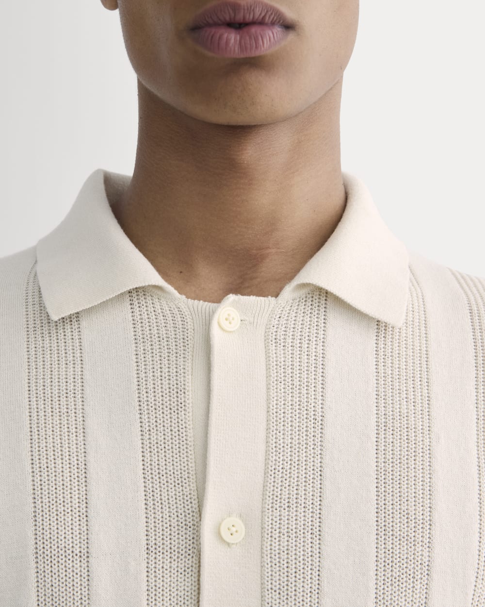 The No-Sweat Ribbed Polo | Birch - Image 4