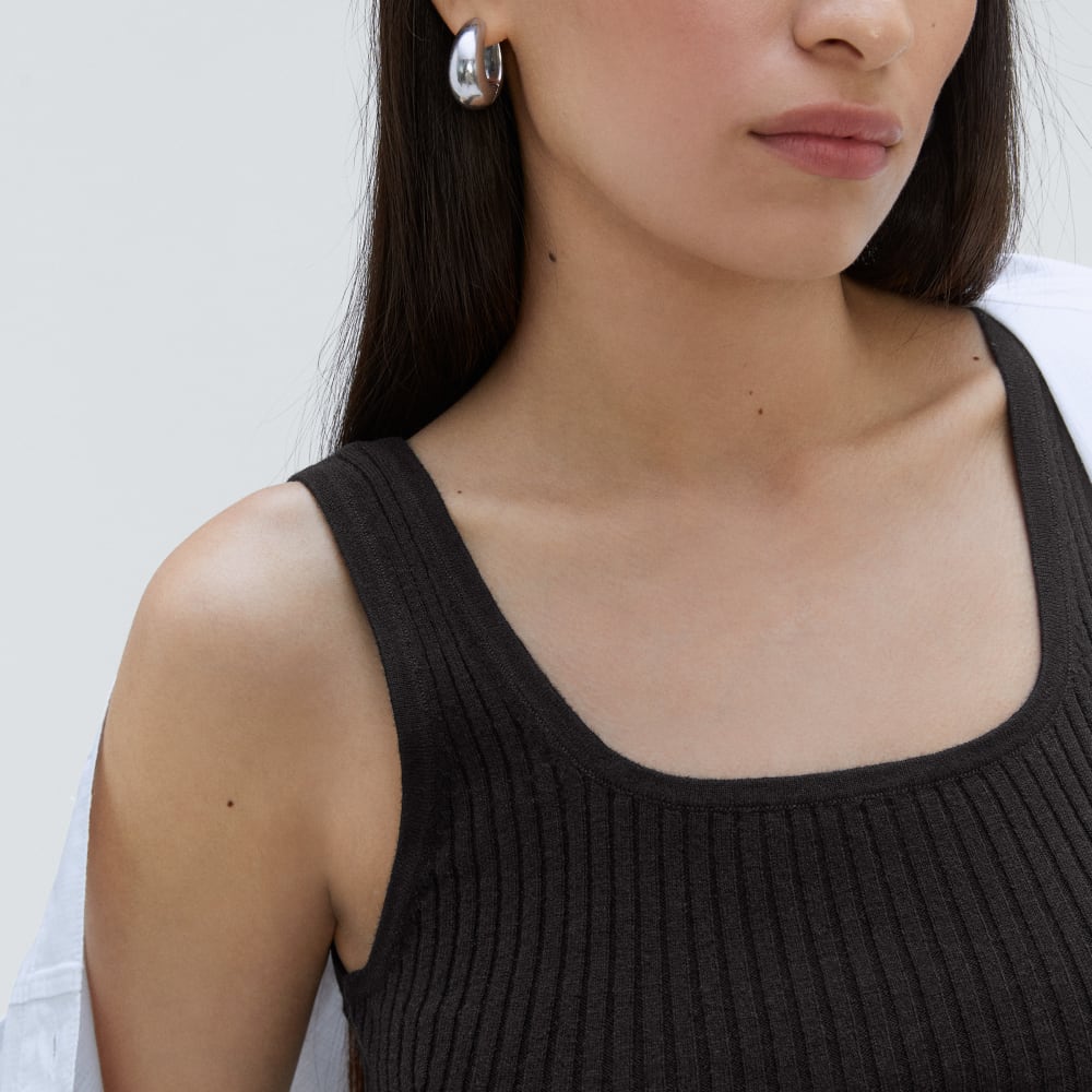 The Cotton-Merino Cami | Black - Image 4