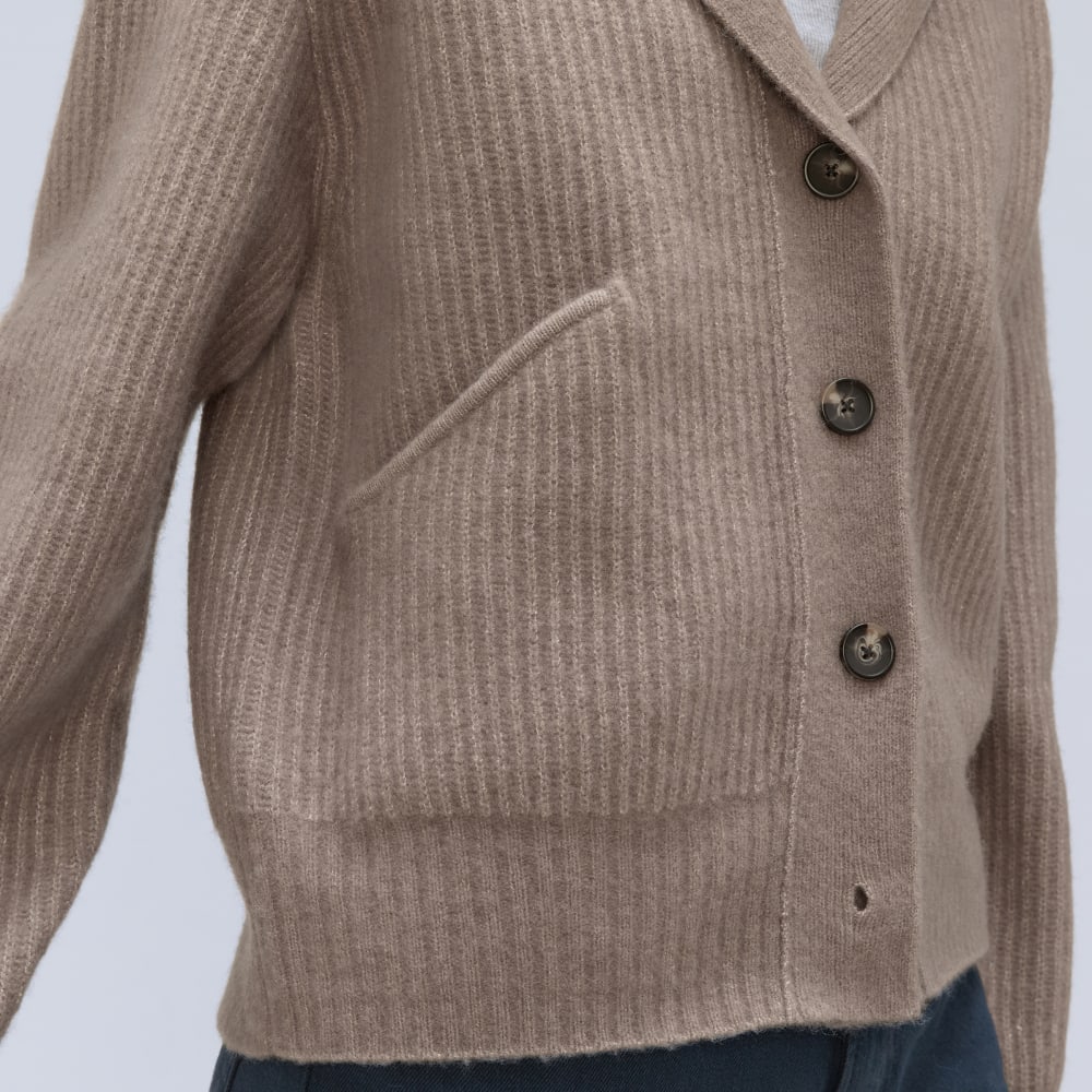 The Cozy-Stretch Hooded Cardigan | Taupe Grey - Image 5