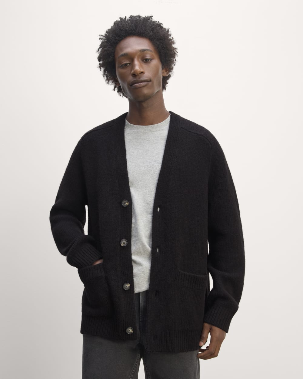 The Cloud Relaxed Cardigan | Black