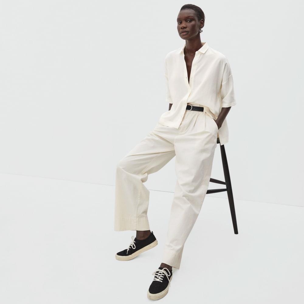 The Drapey Square Shirt | Bone - Image 6