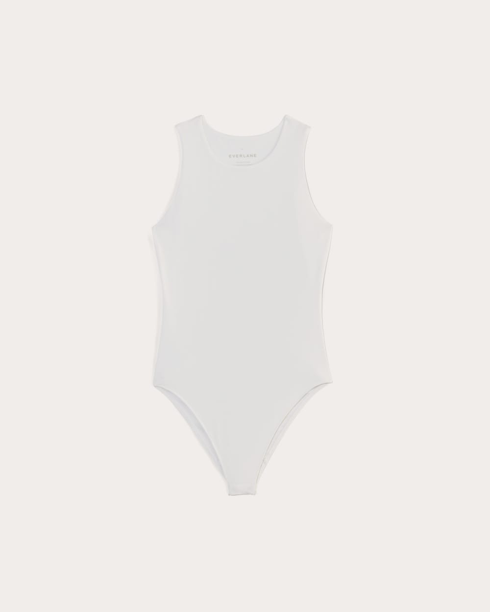 The Cutaway Tank Bodysuit | White | Bikini - Image 2