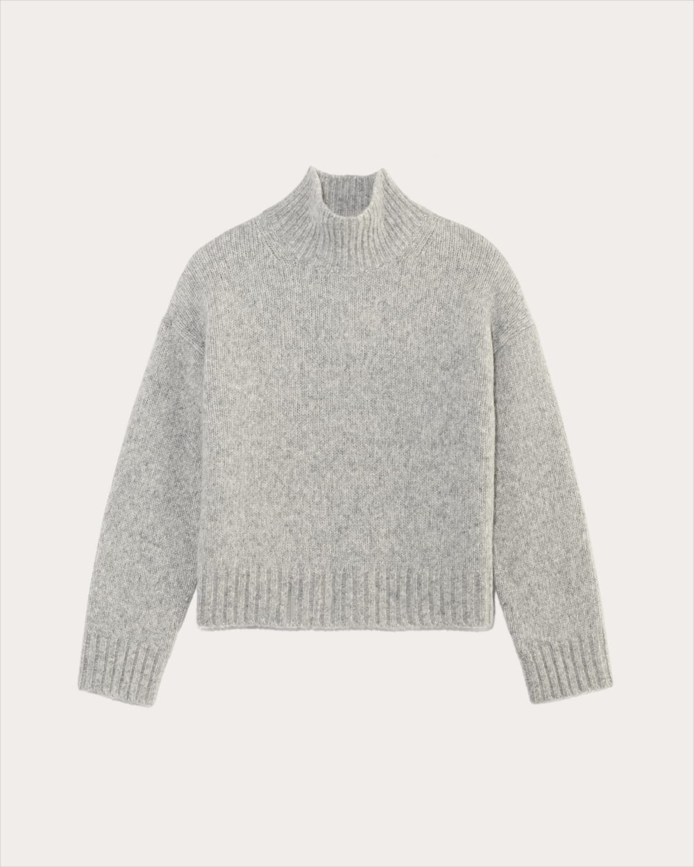 The Cloud Oversized Turtleneck | Heather Grey - Image 2