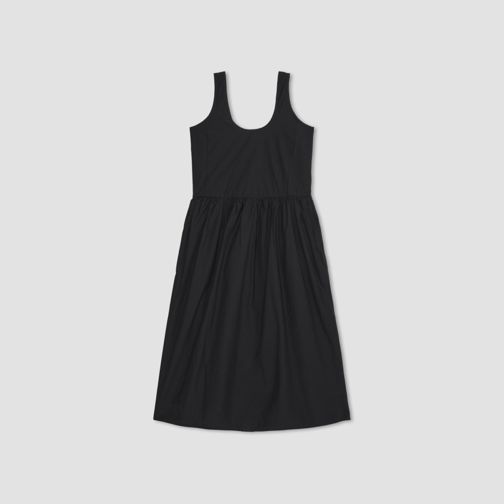 The Poplin Summer Dress | Black - Image 2