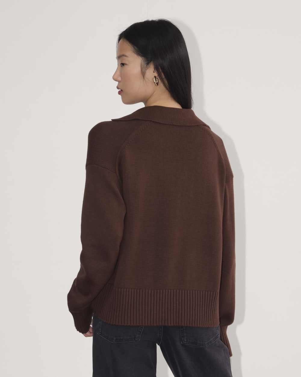 The Boxy Polo in Everyday Cotton | Dark Mahogany - Image 5