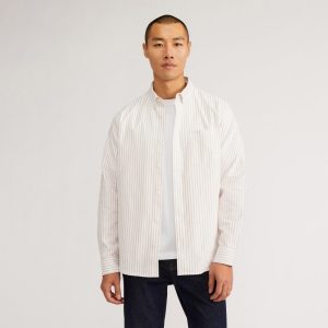 The Classic Oxford Shirt | Sahara / Off-White | Tall
