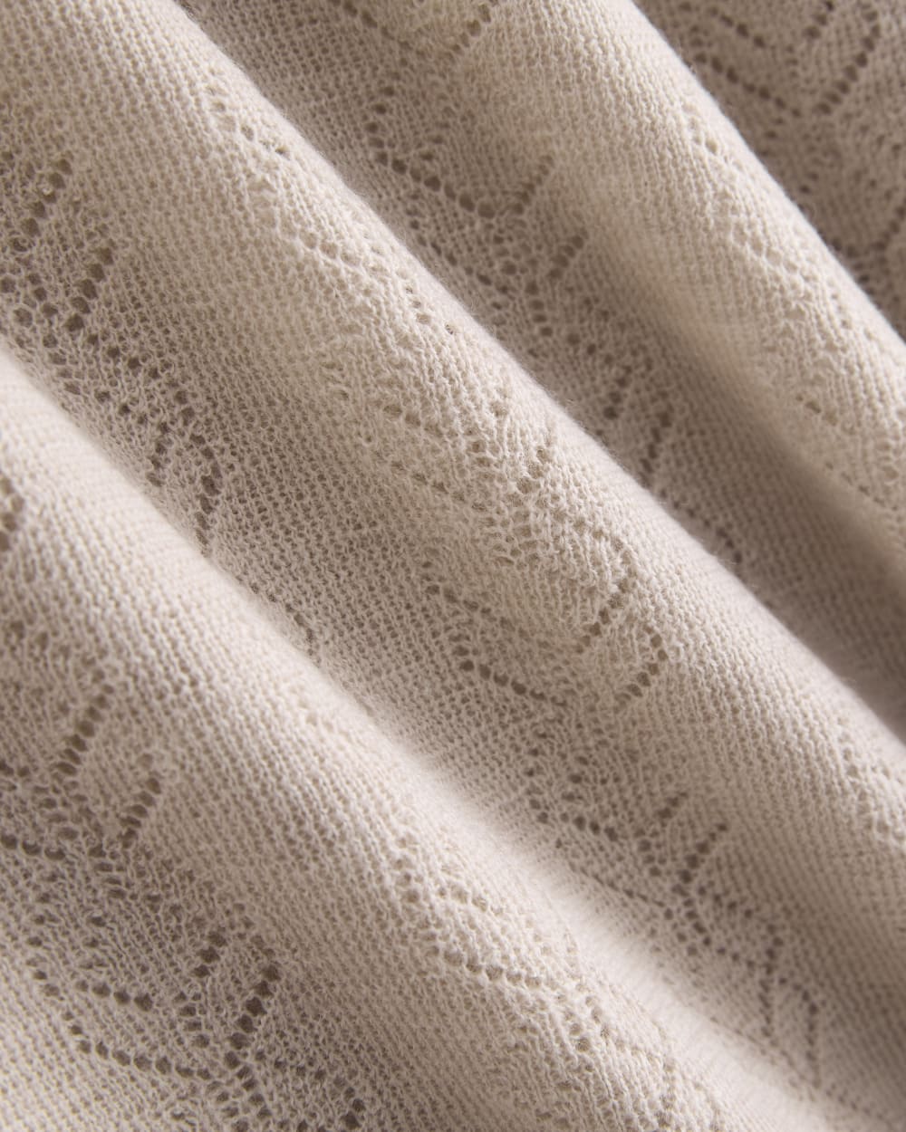 The Pointelle Crew in Ultrasoft Merino | Pale Blush - Image 6