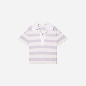 The Retro Jersey Polo | Pale Orchid / Canvas