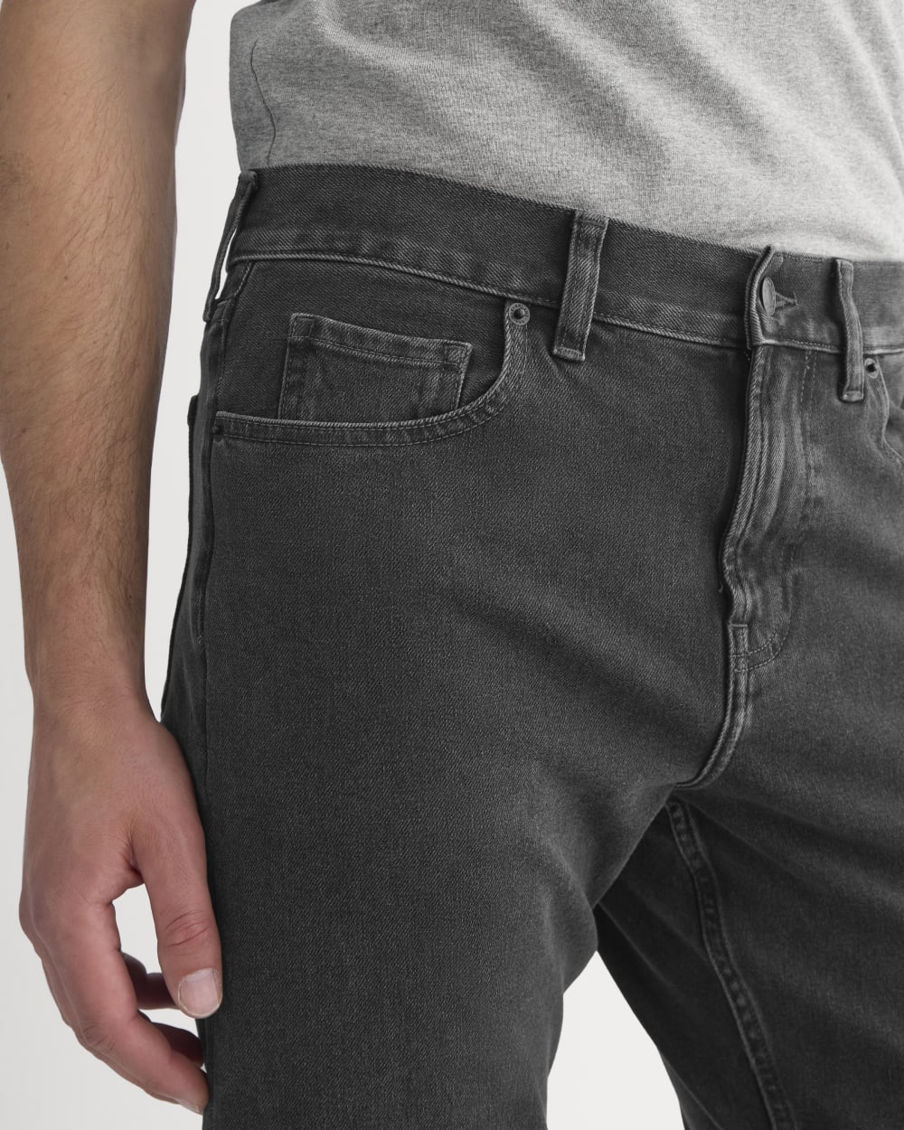 Straight-Leg Stretch Jean | Washed Black - Image 4