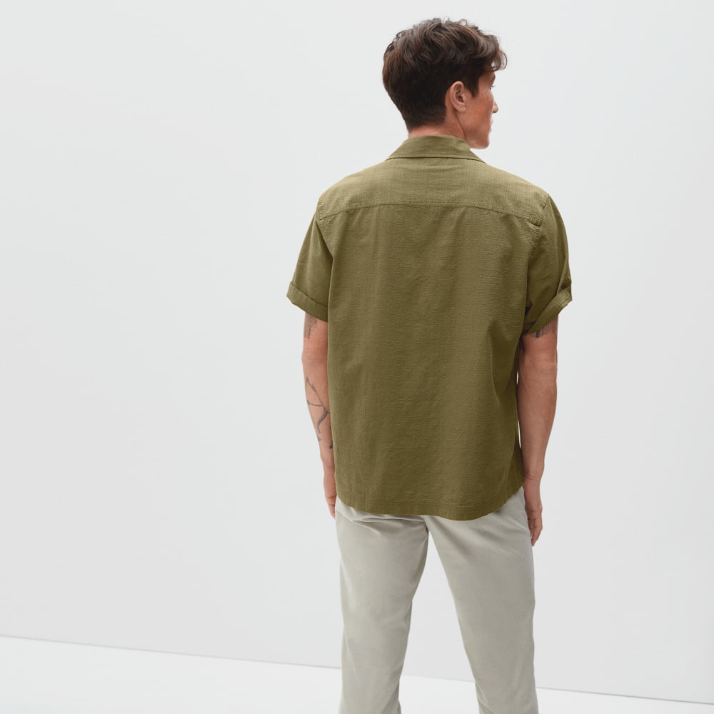 The Seersucker Short-Sleeve Shirt | Olive - Image 6