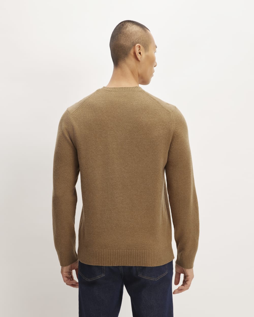 The Premium Merino Crew Neck Sweater | Deep Camel - Image 6