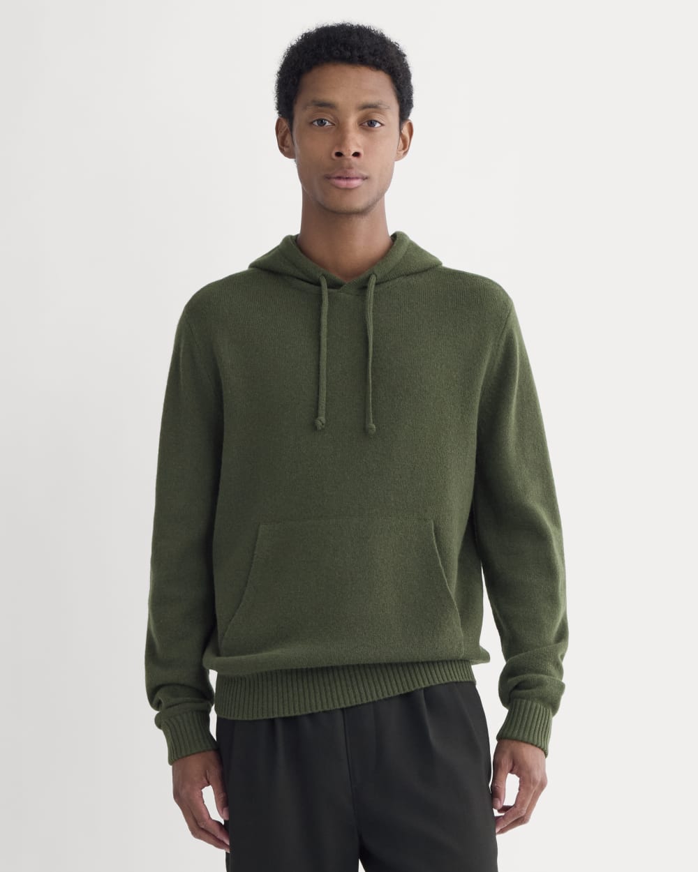 The Felted Merino Hoodie | Dark Forest