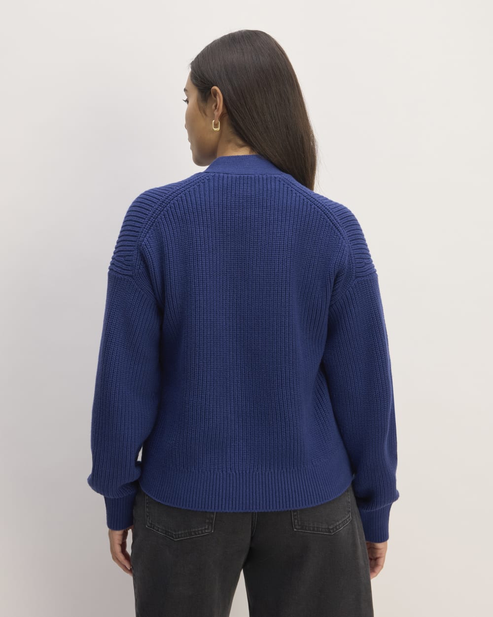 The Boxy Cardigan in Everyday Cotton | Bellwether Blue - Image 6