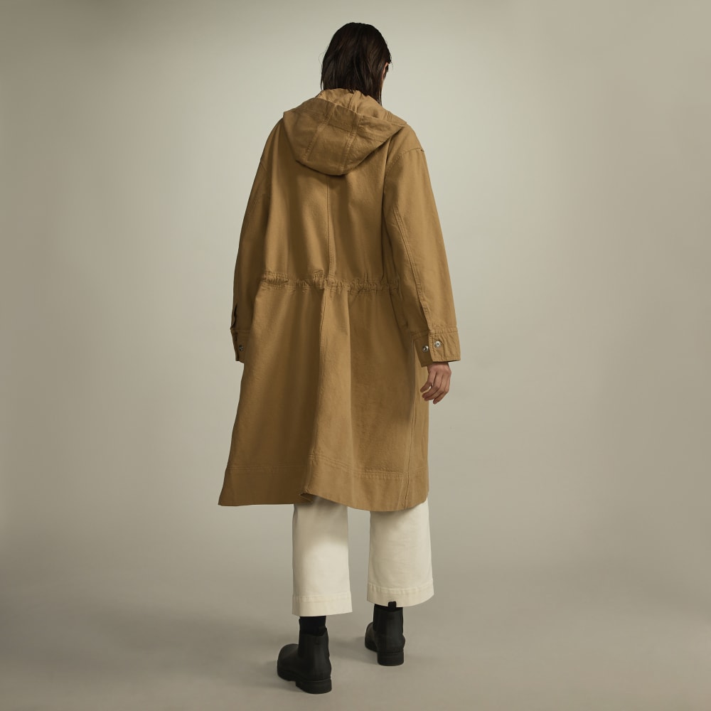 The Canvas Organic Cotton Parka | Cappuccino - Image 3
