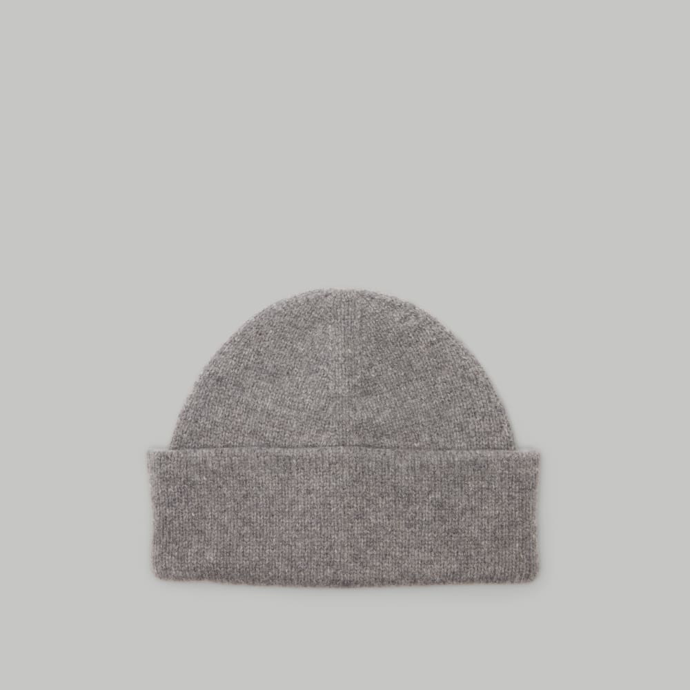 The Felted Merino Beanie | Mid Heathered Grey
