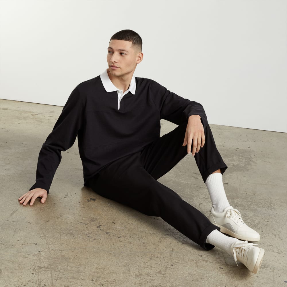 The Premium-Weight Rugby Shirt | Black - Image 5