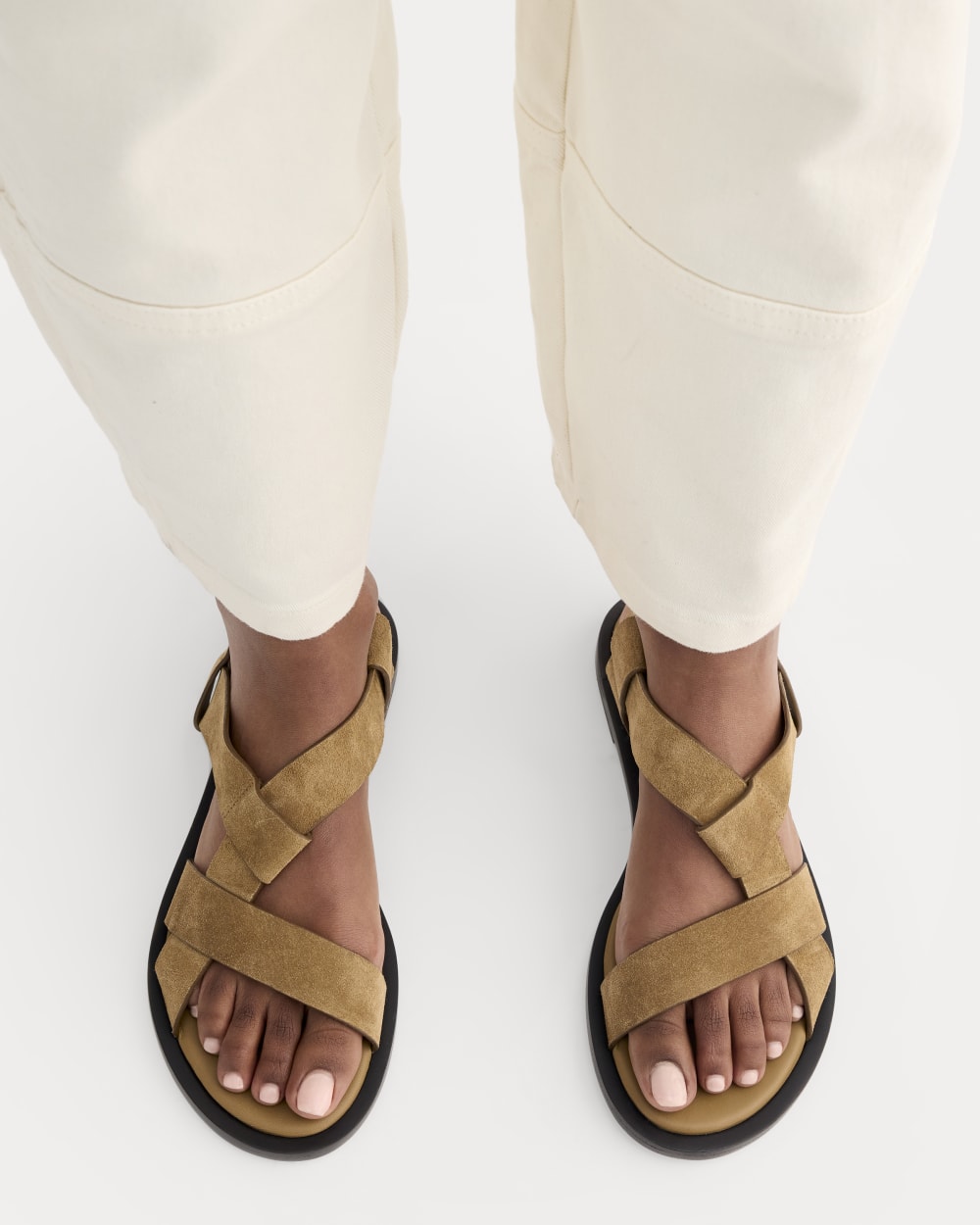 The City Strap Sandal | Sand Suede - Image 2