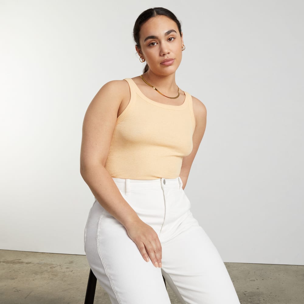 The Pima Micro-Rib Short Tank | Melon - Image 6