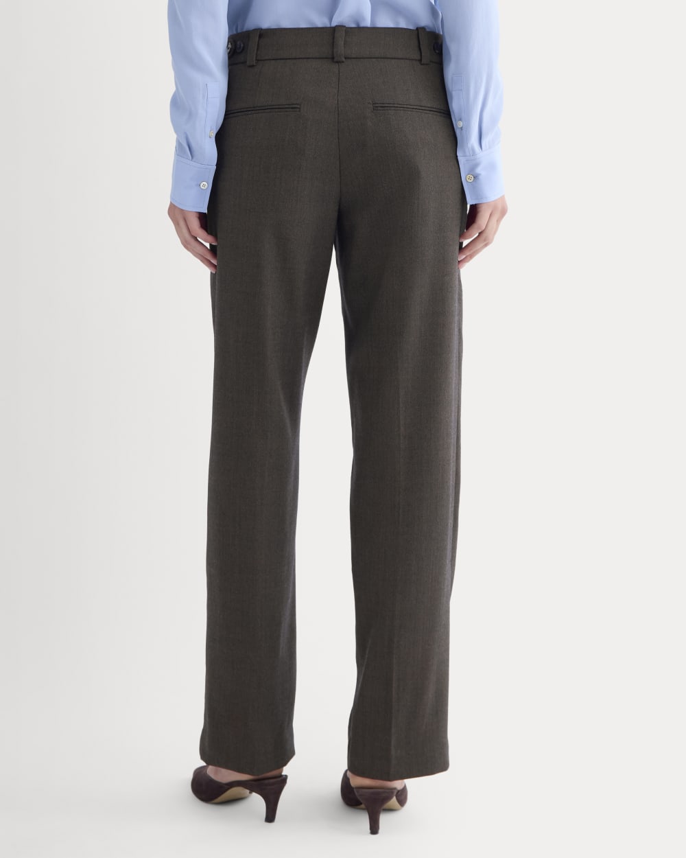 Straight-Leg Trouser in Tailor Twill | Heathered Fudge - Image 5