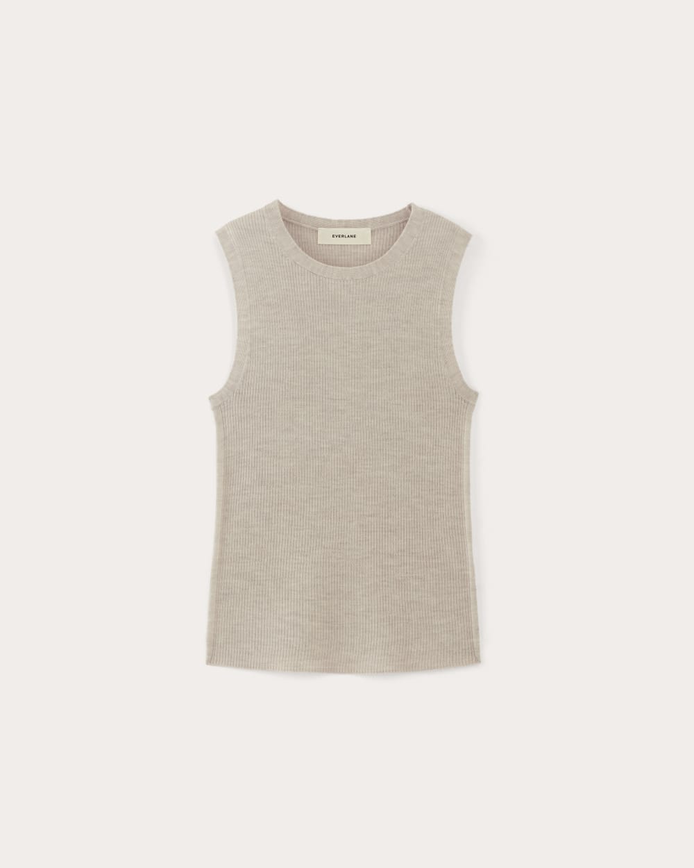 The Tank in Ultrasoft Merino | Heather Oatmeal - Image 2