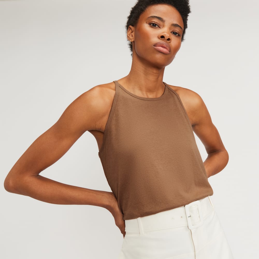 The Hemp Cutaway Tank | Carob Brown - Image 4