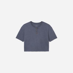 The Vintage Henley Hemp Tee | Atlantic